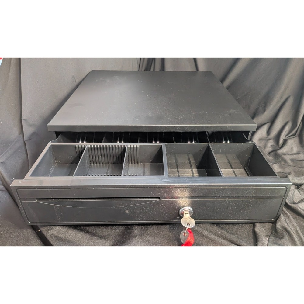 Cash Drawer‎ 16" Cash Register POS System 5 Bill 5 Coin 3 Unlocking Ways